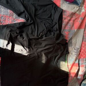 healing hands Black Scrub Top parkley black scrub pants